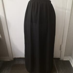Forever 21 Black Sheer Maxi Skirt S Minimalist Fairycore Balletcore Bohemian